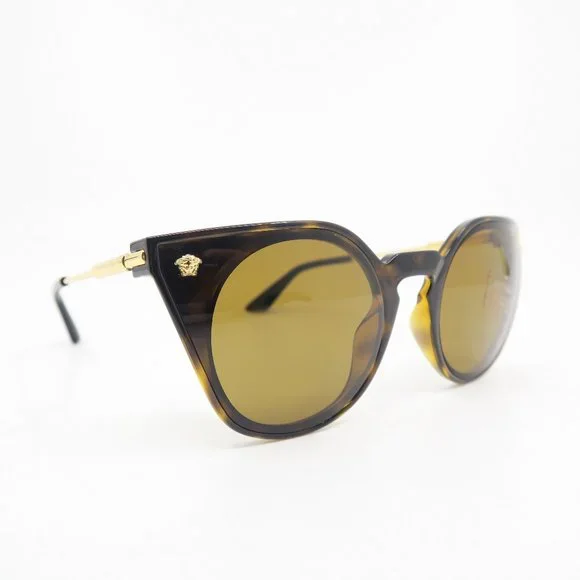 Versace Mod. 4410 108/83 60mm Havana-Brown Polarized New Woman's Eyeglasses. - Picture 3 of 8